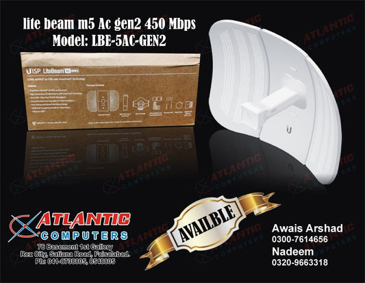 UBIQUITI LITE BEAM-M5 AC-GEN2-450 MBPS