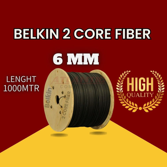 Belkin 2 Core Fiber Optic Cable 6MM