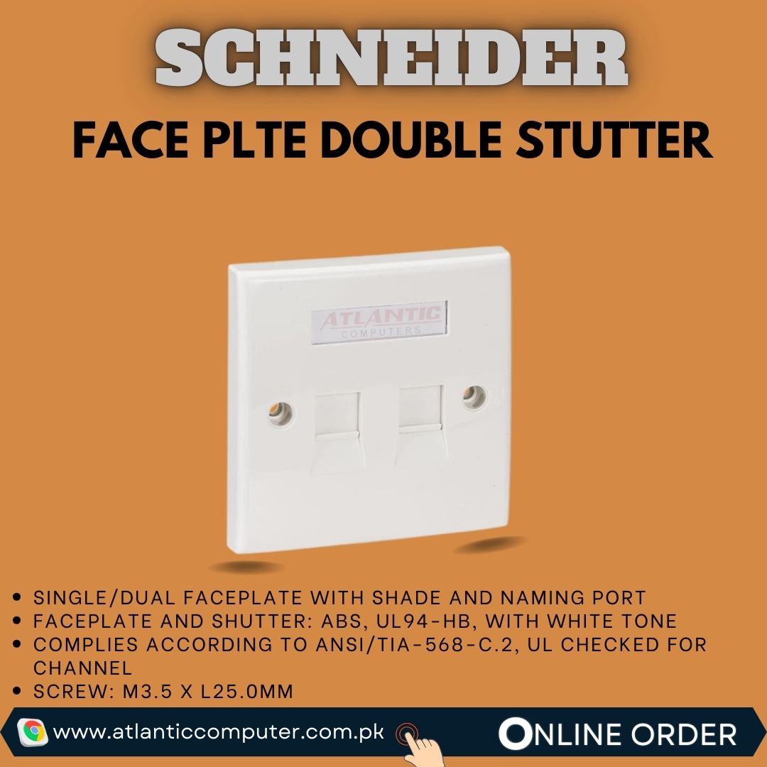 Schneider Face Plate Double Stutter