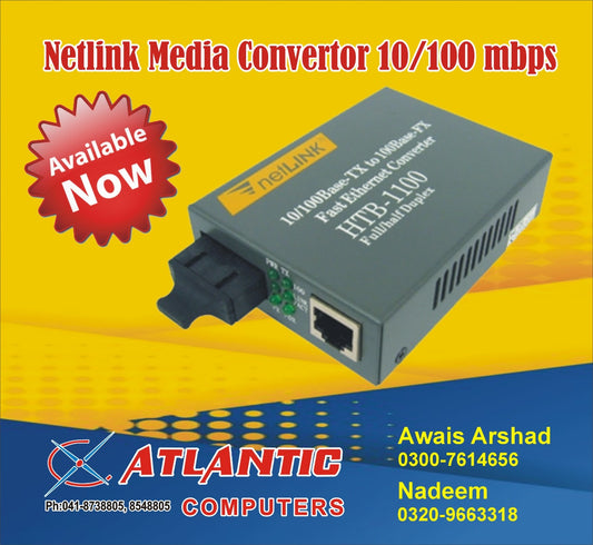 Netlink Media Convertor 10/100 mbps