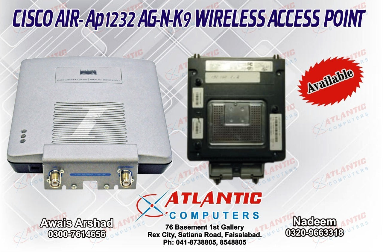 CISCO AIR- Ap 1232 AG-N-K9 WIRELESS ACCESS POINT