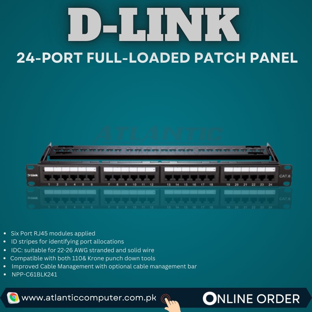 D-Link 24-Port Full-Loaded Patch Panel