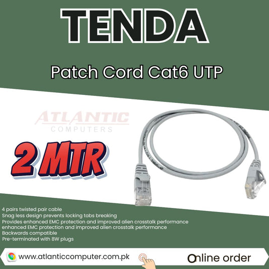 TENDA Patch Cord Cat6 UTP 2MTR