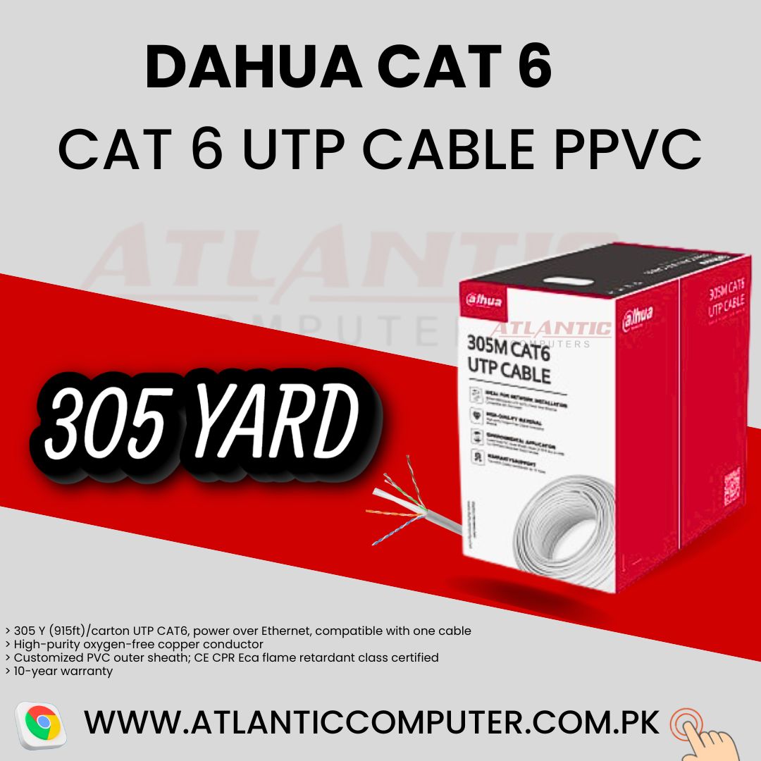 DAHUA CAT 6 UTP CABLE PPVC