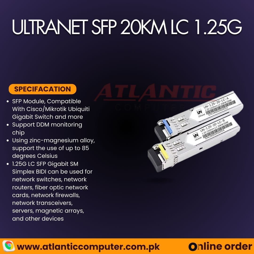 ULTRANET SFP 20KM LC 1.25G (Pair)
