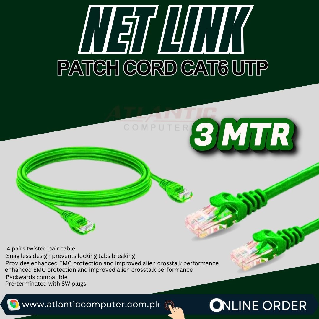 NET LINK PATCH CORD CAT6 UTP