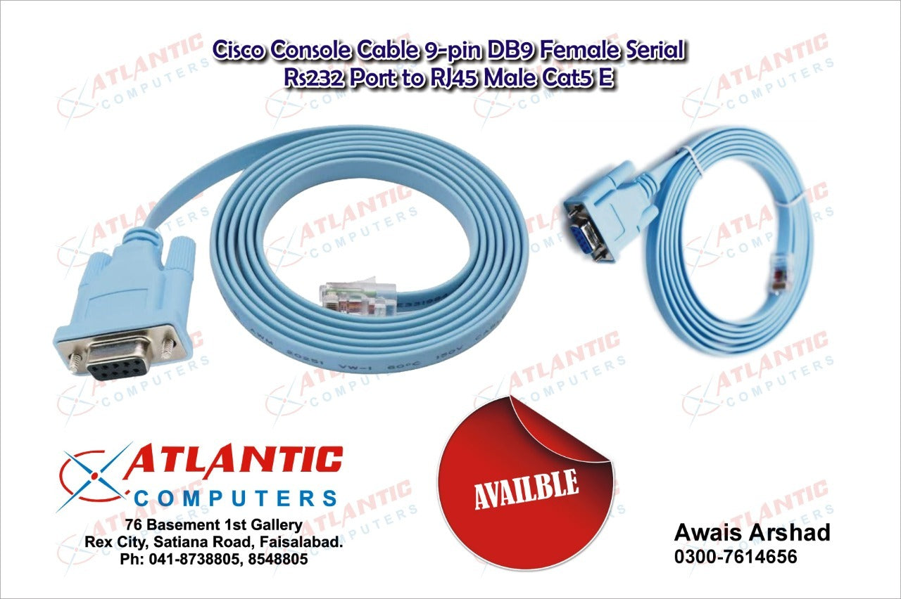 Cisco Console Cable 9-pin DB9 Female Serial