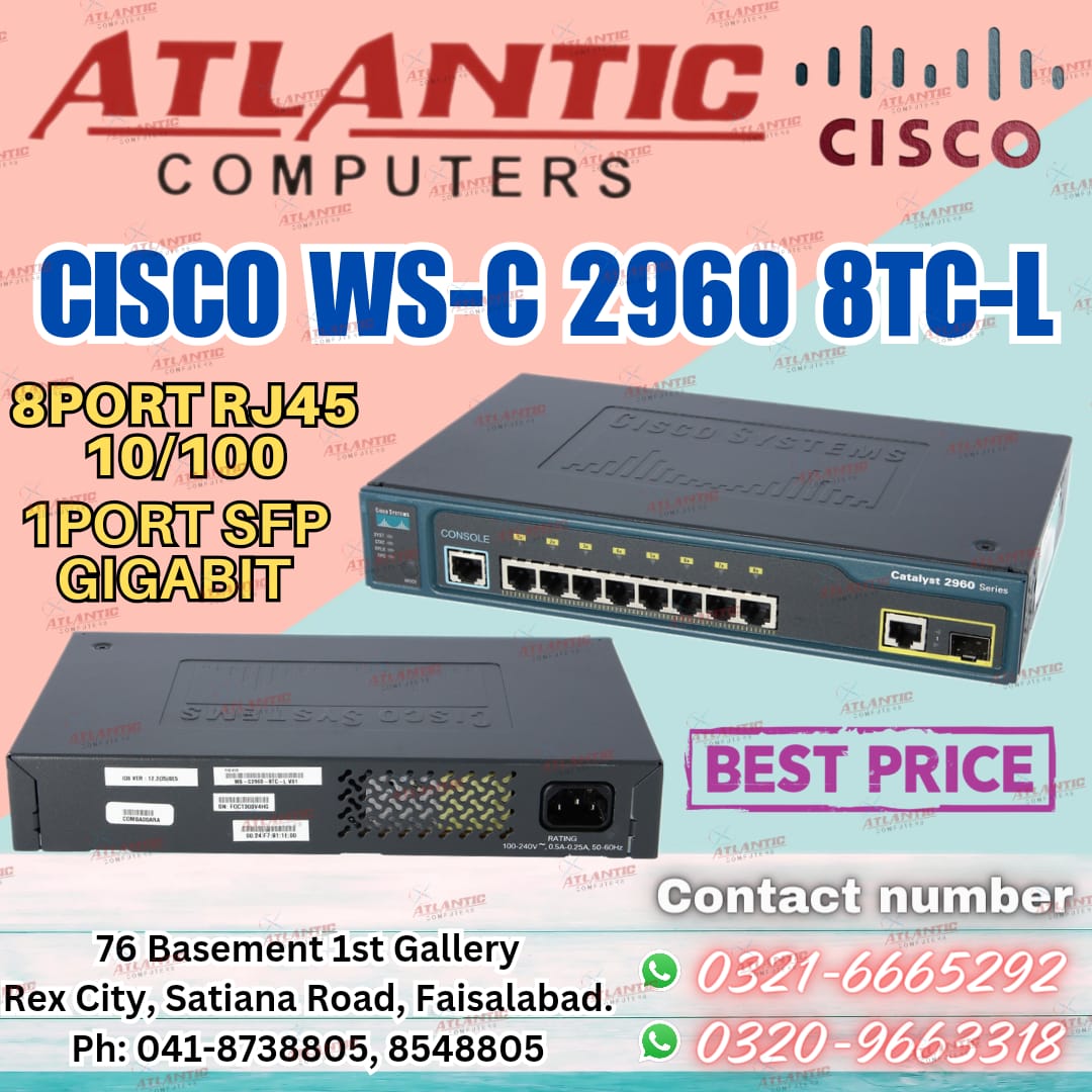 CISCO WS-C 2960 8TC-L
