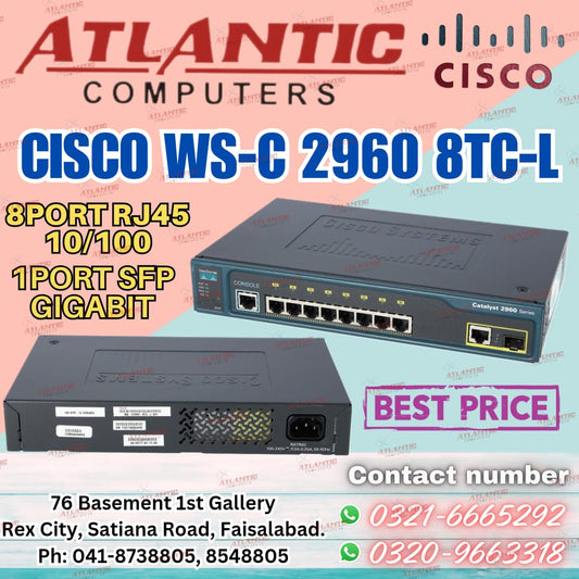 CISCO WS-C 2960 8TC-L