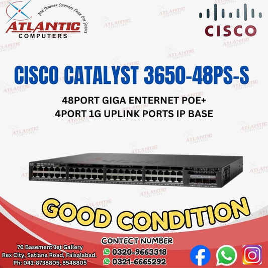 CISCO CATALYST 3650-48-PS-S