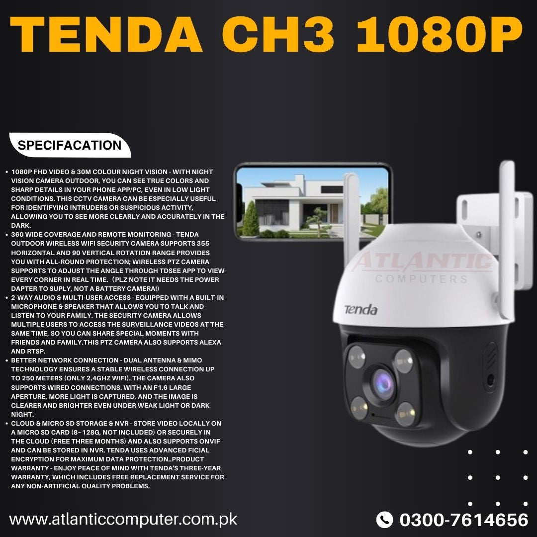 TENDA CH3 1080P (Per Unit)