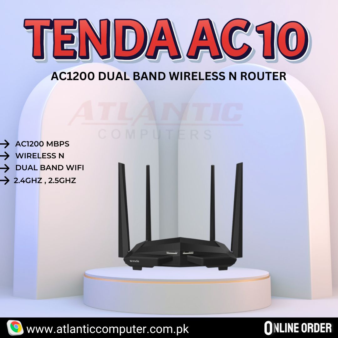 TENDA AC 10 AC1200 DUAL BAND WIRELESS N ROUTER