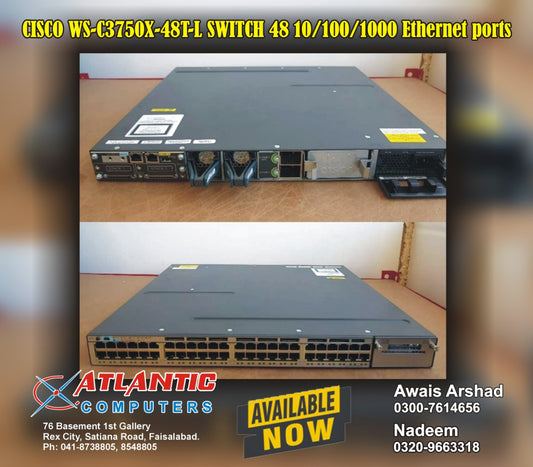 Cisco WS-C3750X-48T-L Switch