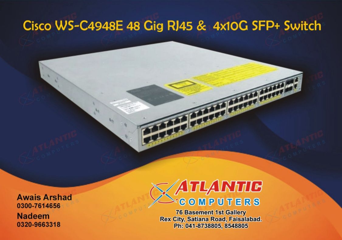 Cisco WS-4948E 48  Gig RJ45 & 4*10G SFP+Switch
