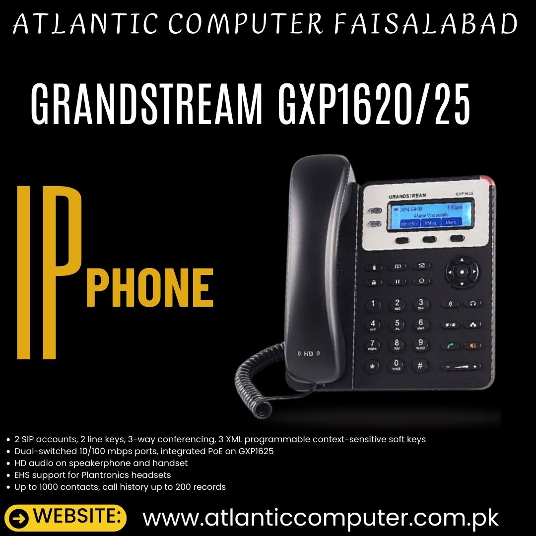 GRANDSTREAM GXP1620/25 IP PHONE WITHOUT ADAPTER