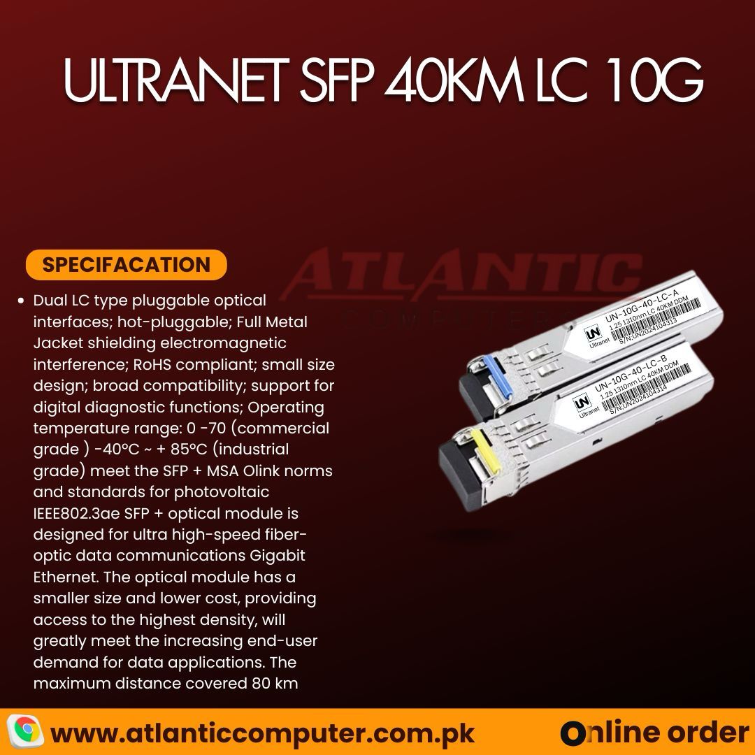 ULTRANET SFP 40KMLC 10G